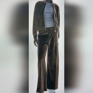 H&M Wide-leg Velour Velvet Pants Jogget Sz.  S
